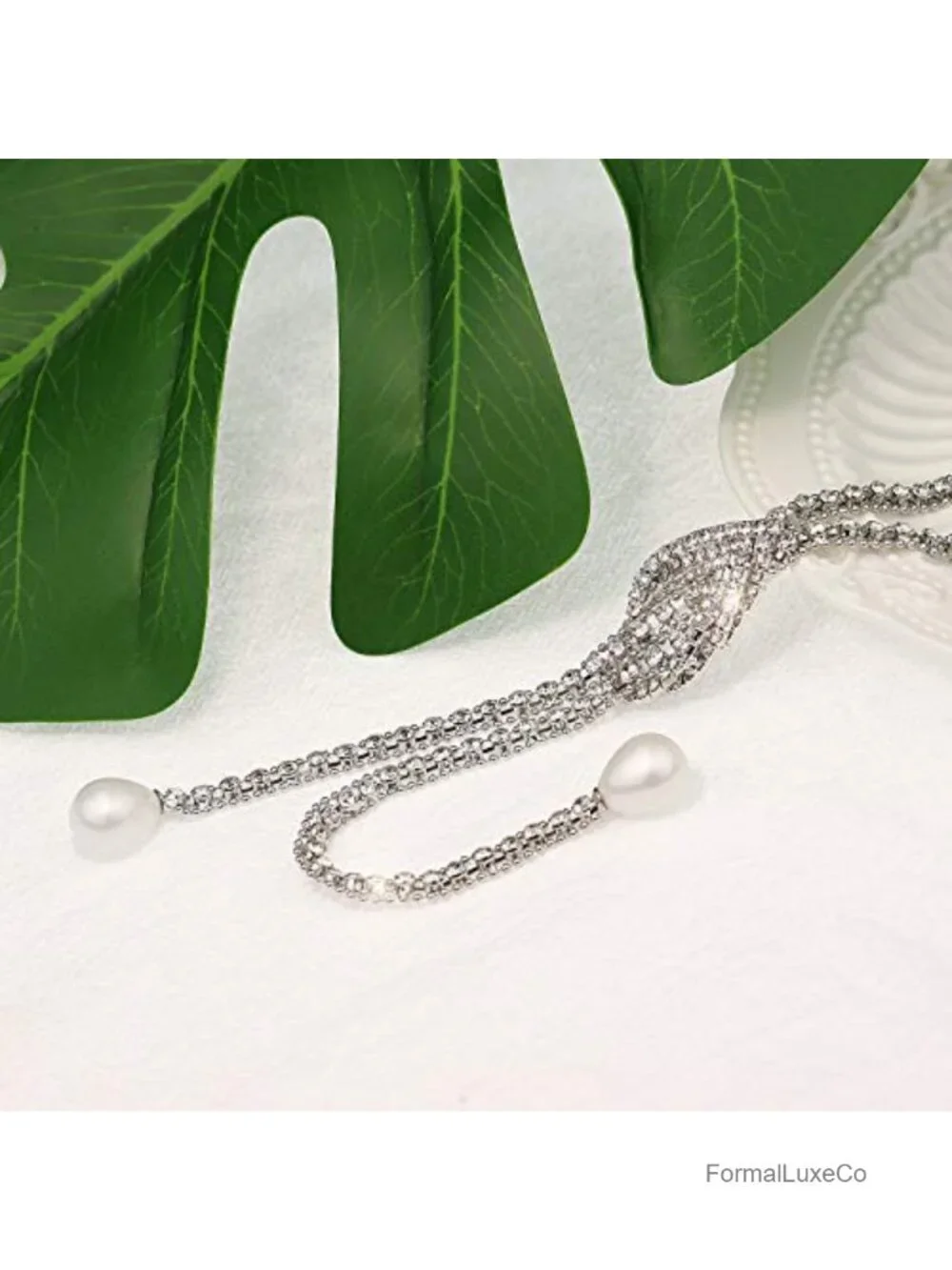 Trendy Crystal Long Necklace All-Match Sweater Chain